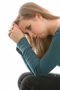 Depressed girl