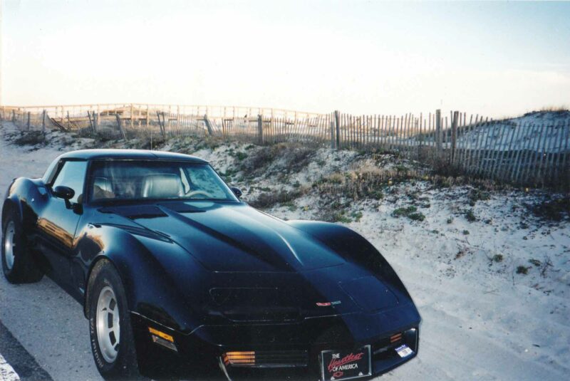 black 1981 Corvette