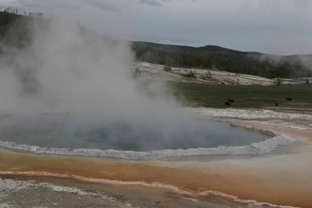 Colorful pool Yellowstone lunarscape