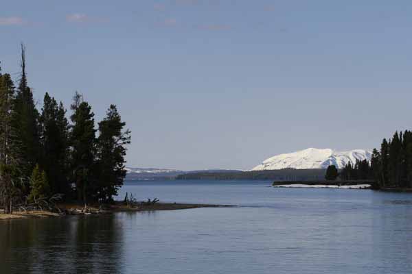 Yellowstone lake crater