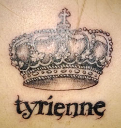 Tattoo Interpretation #10: Black & White Crown Tattoo