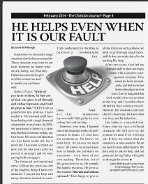 My Article In The Christian Journal Today!