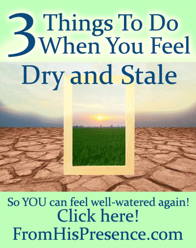 3 Things To Do When You Feel Dry and Stale by Jamie Rohrbaugh | FromHisPresence.com blog