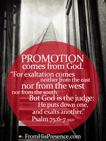 Promotion comes from God