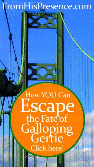 How You Can Escape the Fate of Galloping Gertie by Jamie Rohrbaugh | FromHisPresence.com Blog