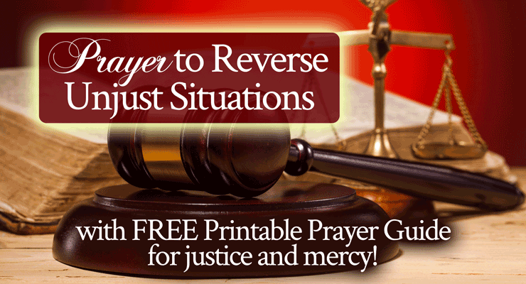 Prayer to Reverse Unjust Situations with Free Printable Prayer Guide for Justice and Mercy | by Jamie Rohrbaugh | FromHisPresence.com