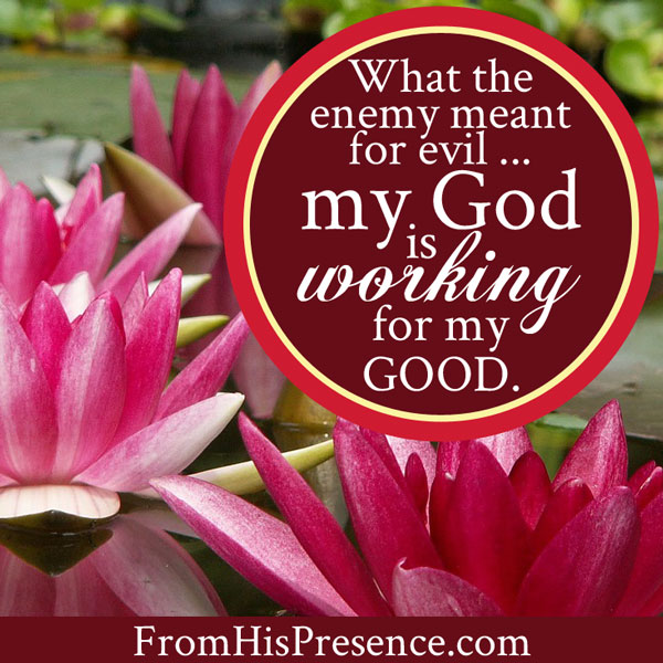 What the enemy meant for evil, God is working for my good. | FromHisPresence.com