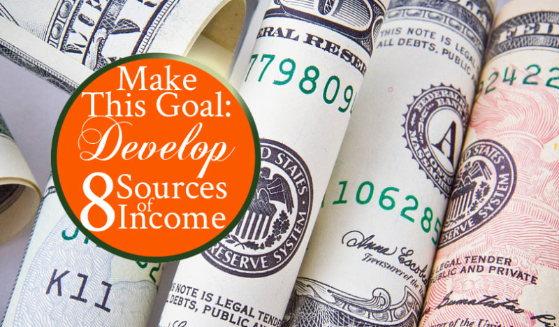 Make This Goal: Develop 8 Sources of Income