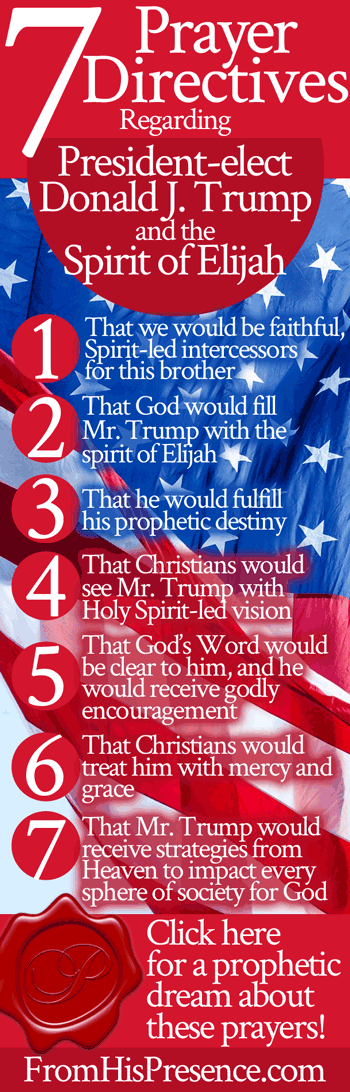 7 Prayer Directives Regarding President-Elect Donald J. Trump and the Spirit of Elijah | by Jamie Rohrbaugh | FromHisPresence.com