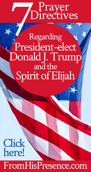 7 Prayer Directives Regarding President-elect Donald J. Trump and the Spirit of Elijah | by Jamie Rohrbaugh | FromHisPresence.com