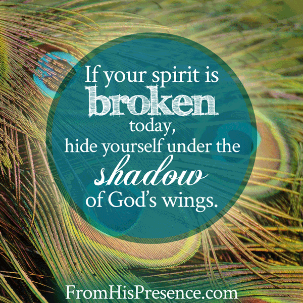 If your spirit is broken | an encouraging word | by Jamie Rohrbaugh | FromHisPresence.com