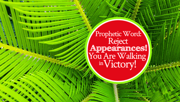 Prophetic Word: Reject Appearances! You Are Walking In Victory!