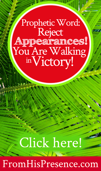 Prophetic Word | Reject Appearances! You Are Walking in Victory! | by Jamie Rohrbaugh | FromHisPresence.com