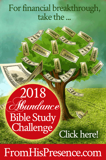 Take the 2018 Abundance Bible Study Challenge for Financial Breakthrough! | by Jamie Rohrbaugh | FromHisPresence.com