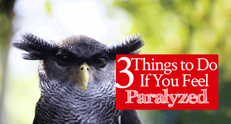 3 Things to Do If You Feel Paralyzed