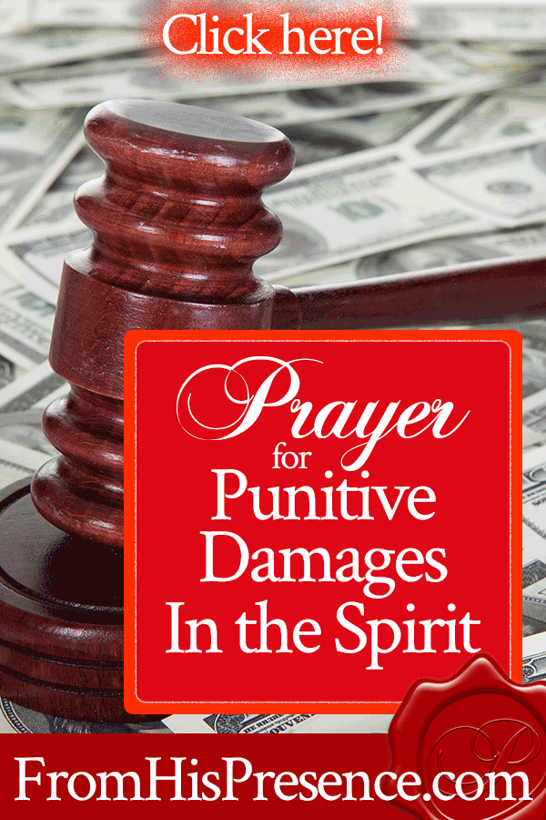 Prayer for Punitive Damages In the Spirit | by Jamie Rohrbaugh | FromHisPresence.com