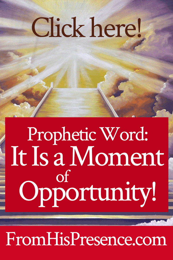 Prophetic Word: It Is a Moment of Opportunity! | by Jamie Rohrbaugh | FromHisPresence.com