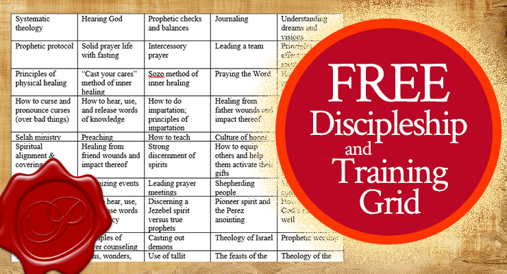 Free Discipleship and Training Grid | by Jamie Rohrbaugh | FromHisPresence.com