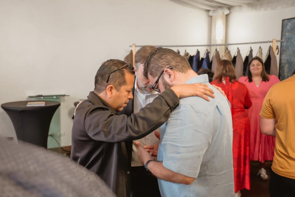 Pastor Ricardo ministering.