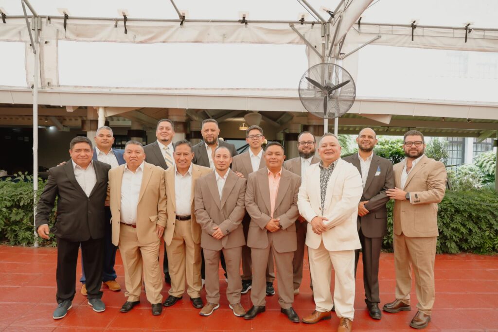 Every pastor received a brand-new suit and shirts as a sign of the new mantle the Lord is giving him. These were some, but not all, of the pastors who received suits. Day 1.