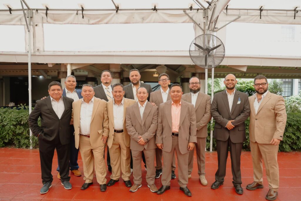 Every pastor received a brand-new suit and shirts as a sign of the new mantle the Lord is giving him. These were some, but not all, of the pastors who received suits. Day 1.