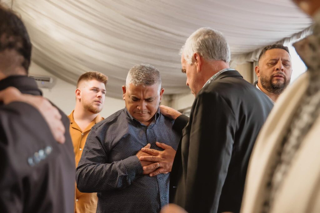 Pastor Dan ministering, Day 1: Pastors' meeting.