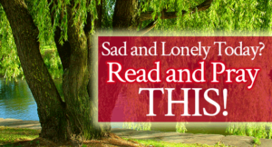 Sad and Lonely Today? Read and Pray This! | Encouraging word and sample prayer by Jamie Rohrbaugh | FromHisPresence.com